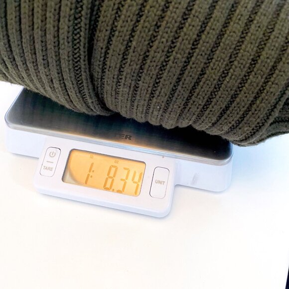 Per Se Women's Wool Ribbed Cardigan Jacket, Size Large - Picture 4 of 4